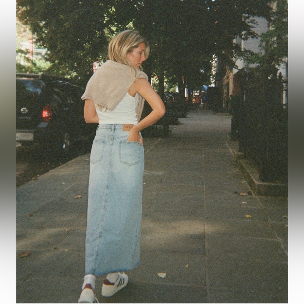 Parke Denim Maxi Skirt • NWOT